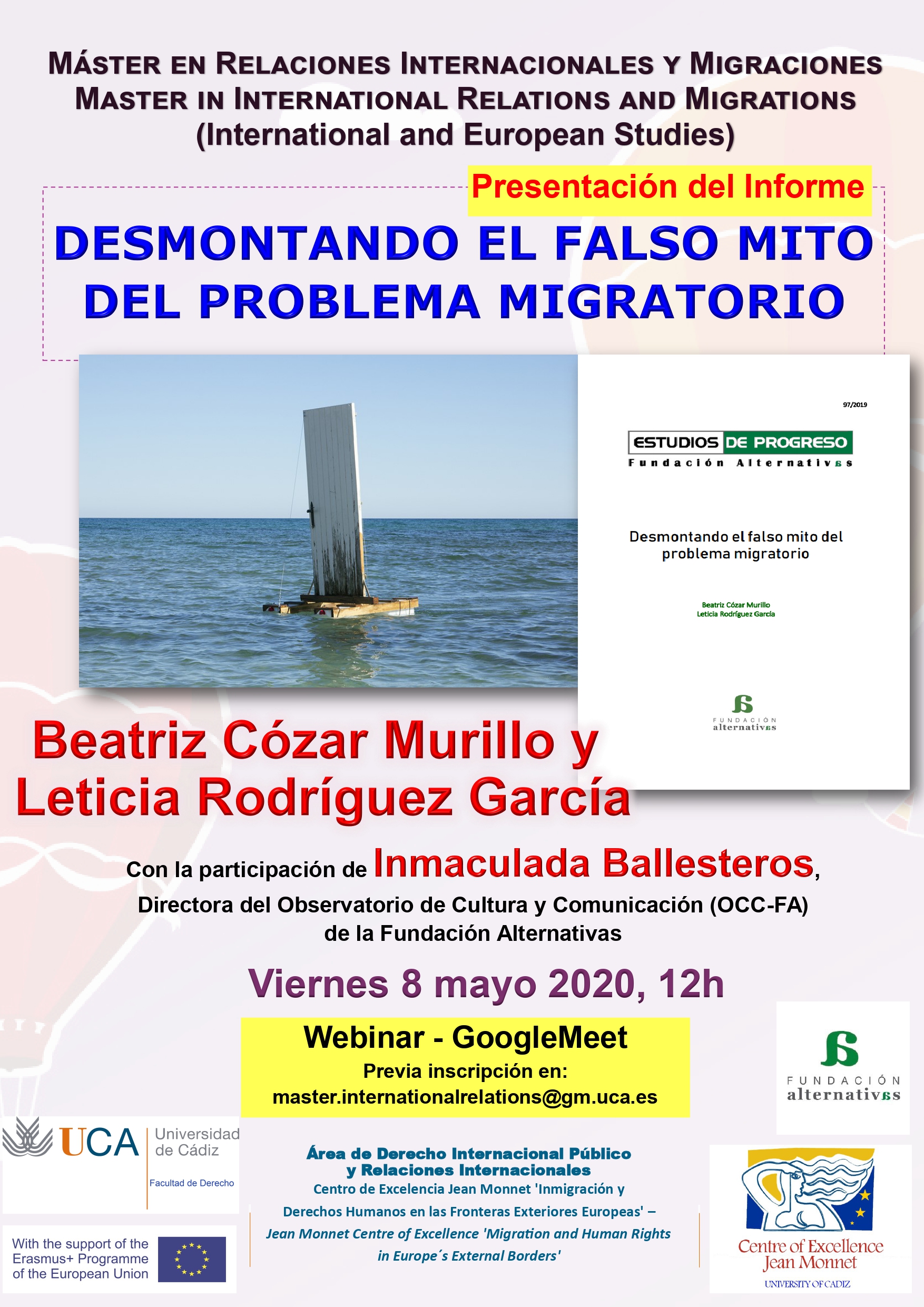 Seminario: Presentación del Informe de la Fundación Alternativas, “DESMONTANDO EL FALSO MITO DEL PROBLEMA MIGRATORIO”
