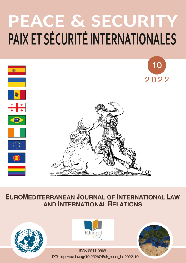Revista PEACE & SECURITY-PAIX ET SÉCURITÉ INTERNATIONALES -Ya está publicado el Nº10 de 2022