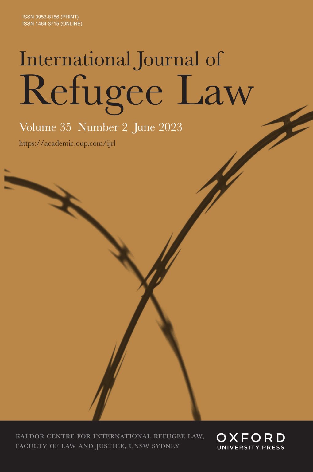 Nueva Publicación Del Profesor Michel Remi Njiki En La International Journal Of Refugee Law 