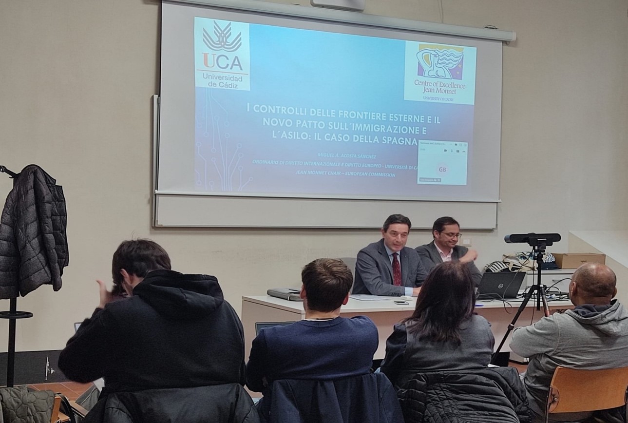 SEMINARIO DEL PROF. MIGUEL ACOSTA SOBRE “EL CONTROL DE LAS FRONTERAS EXTERIORES EN EL MARCO DEL N...